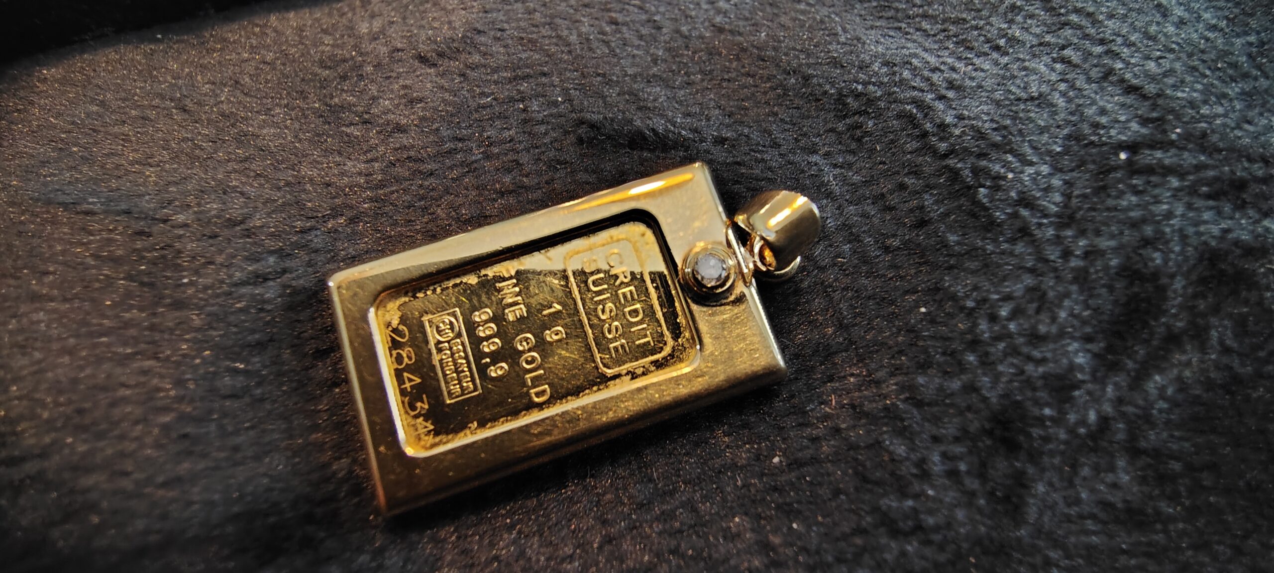 Credit Suisse 1 Gram .9999 Fine Gold Bar Pendant - Image 5