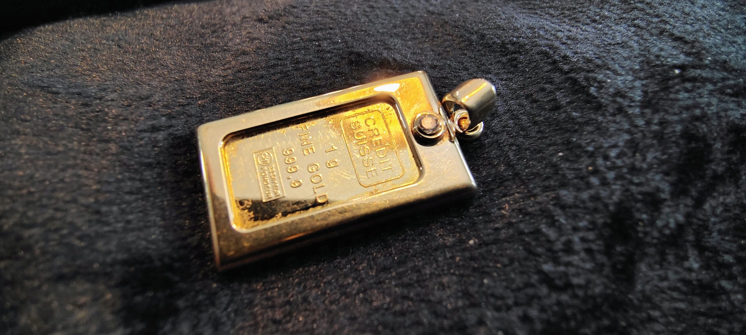 Credit Suisse 1 Gram .9999 Fine Gold Bar Pendant - Image 6
