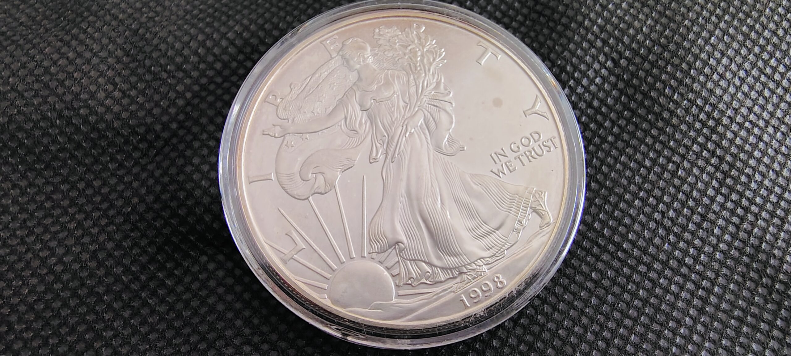 1998 American Silver Eagle – 1 Troy Oz .999 Fine Silver - Image 4